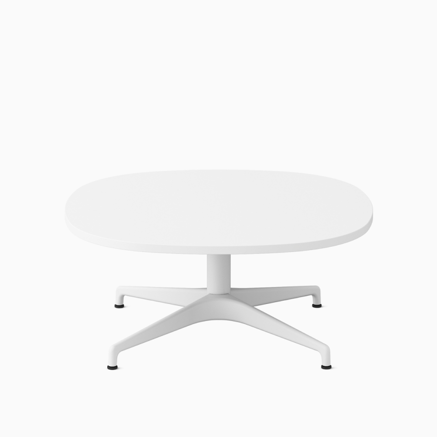 A white Civic Table at coffee table height.