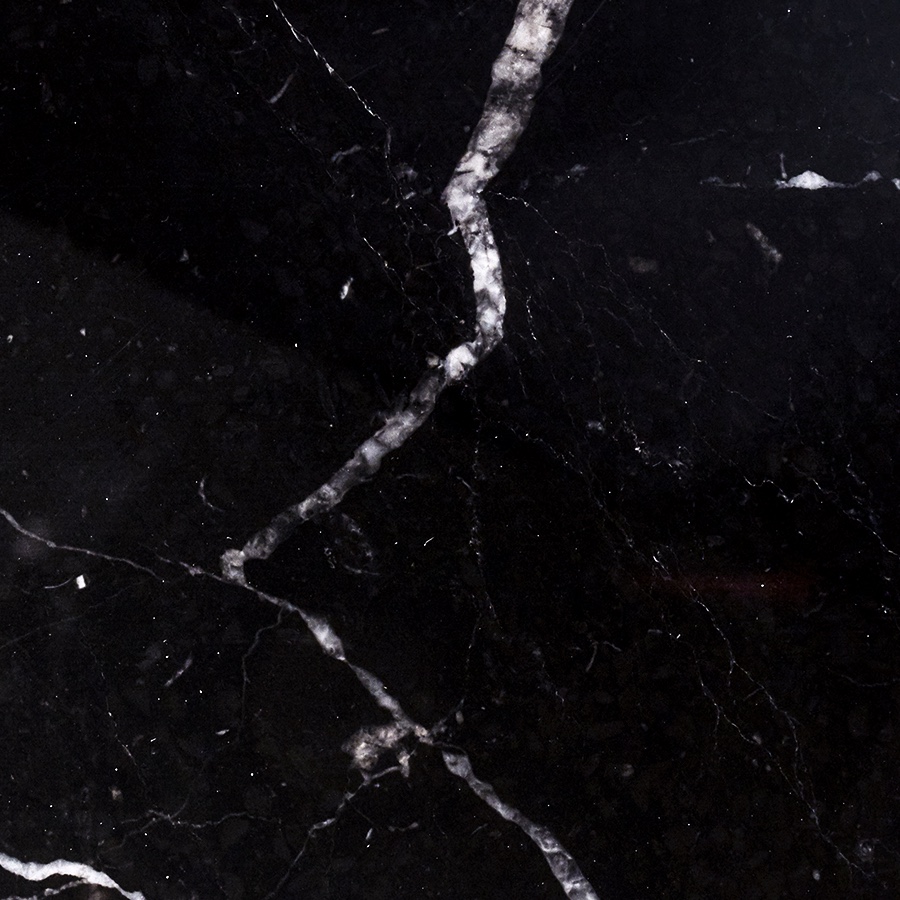 A swatch of a black marble finish.