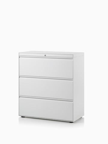CK8 three-high lateral filing cabinet.