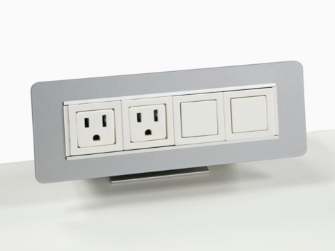 A Connect power port with power outlets.
