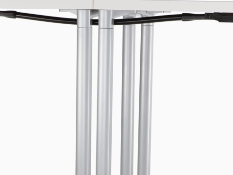 Connect Modular Power cables running beneath adjacent work surfaces. Connect Modular Power cables running beneath adjacent work surfaces.