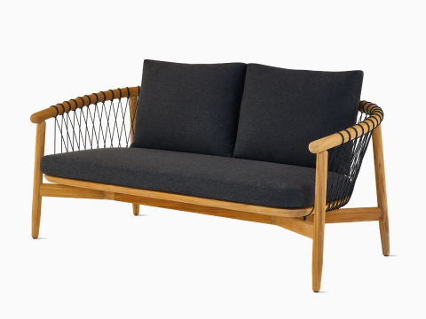 Crosshatch Outdoor Settee. Crosshatch Outdoor Settee.