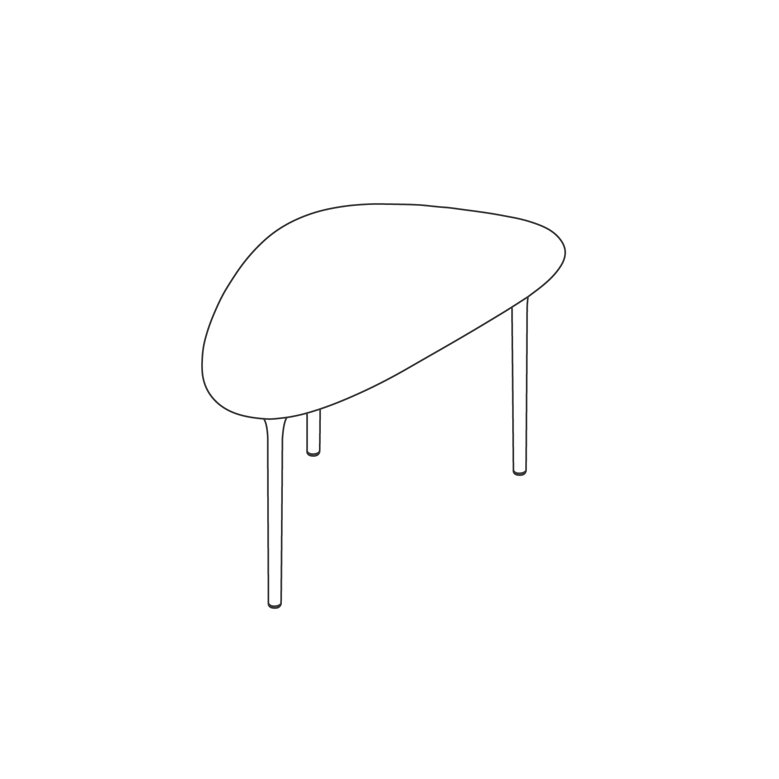 Um desenho de linha - Mesa Cyclade — Alta Um desenho de linha - Mesa Cyclade — Alta