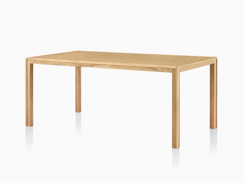 橡木Doubleframe桌子（带角度的视图）。