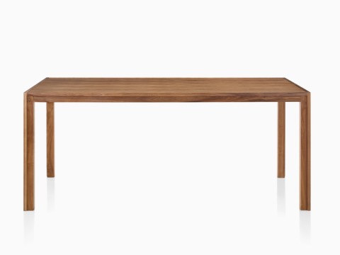 胡桃木Doubleframe桌子。