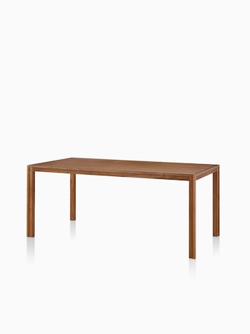 A walnut Doubleframe Table. Select to go to the Doubleframe Table product page.