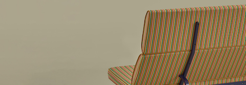 Eames Sofa Compact on sage background. Eames Sofa Compact on sage background.