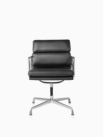 Black Eames Soft Pad Chair.