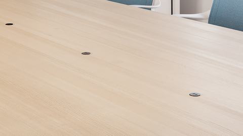 Ello Micro Vine Power in a Civic Meeting Table with Setu Chairs.