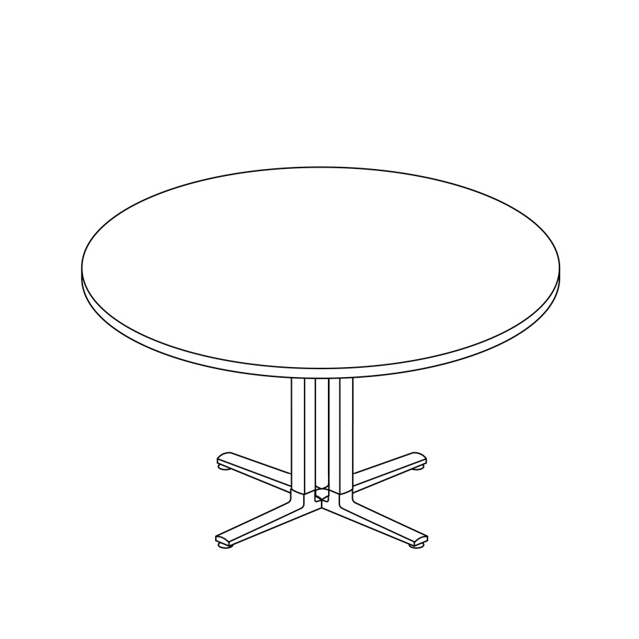 Comment dessiner une table ronde étape par étape 