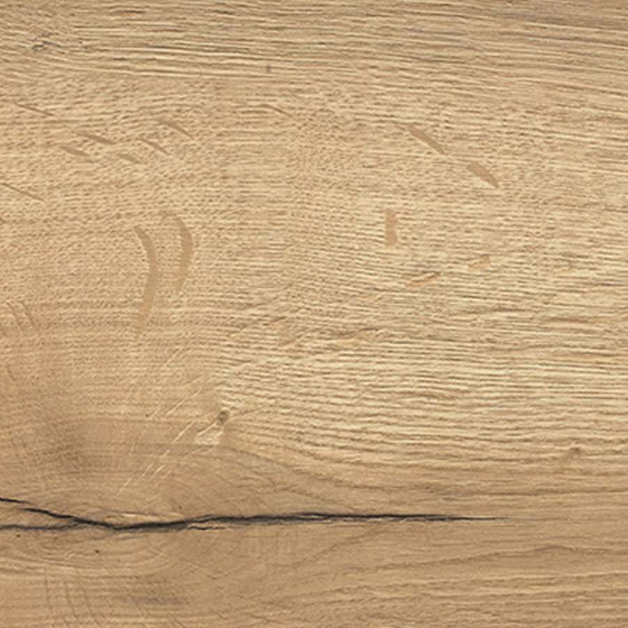 A swatch of an oak melamine finish.