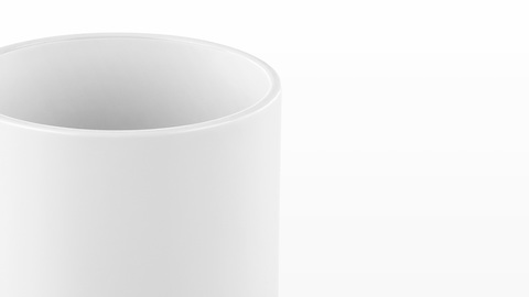 A white Formwork Round Pencil Cup. A white Formwork Round Pencil Cup.