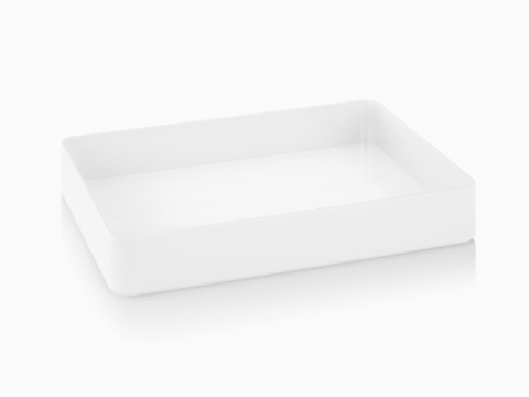 A white Formwork Short Bin. A white Formwork Short Bin.