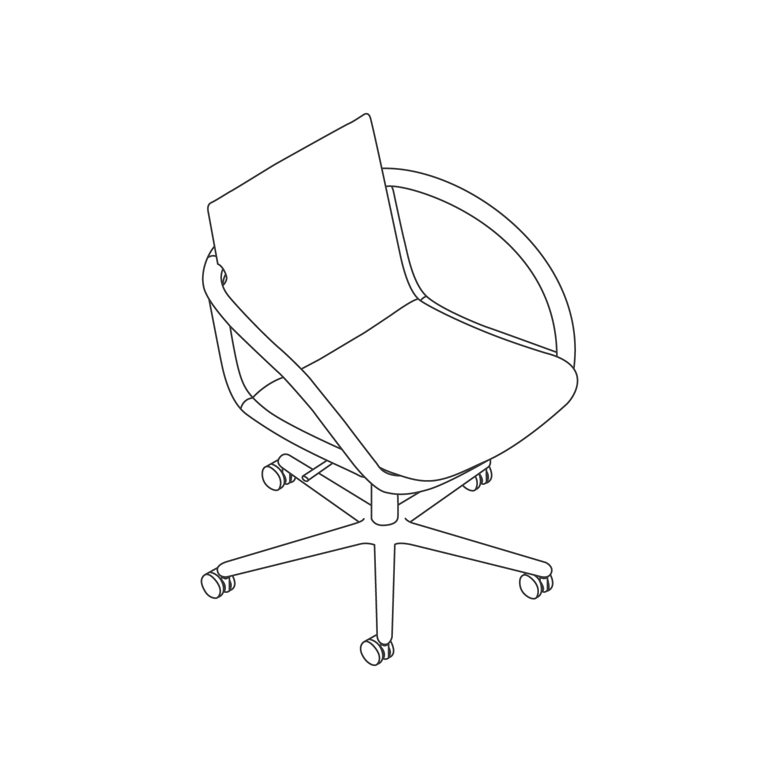 A line drawing - Full Loop Chair