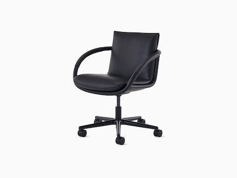 Full Loop office chair in all Ebony and Black.