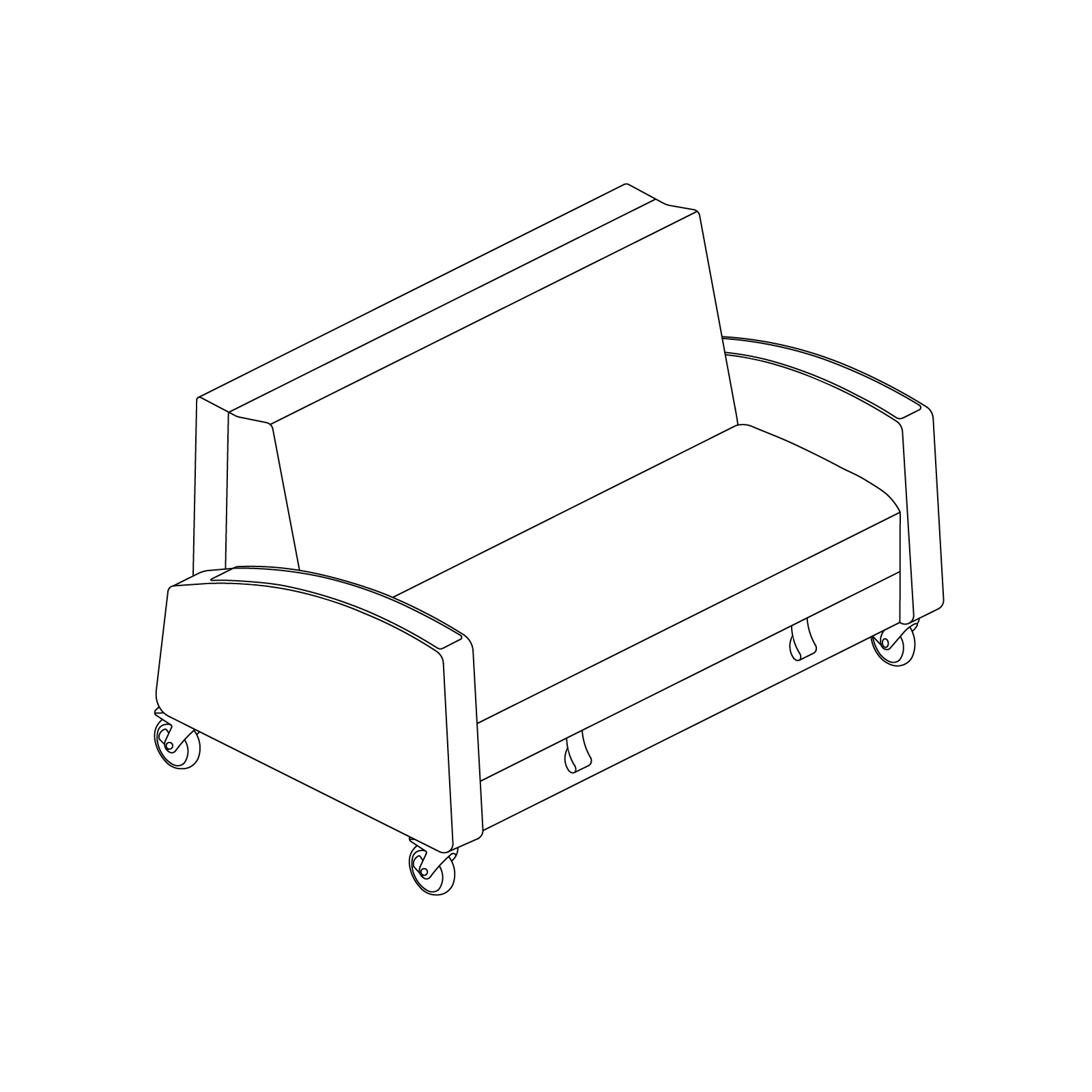 A line drawing - Gemma Sleep Settee