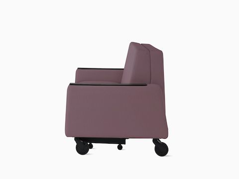 Gemma Sleep Settee viewed from the side, in seated position.