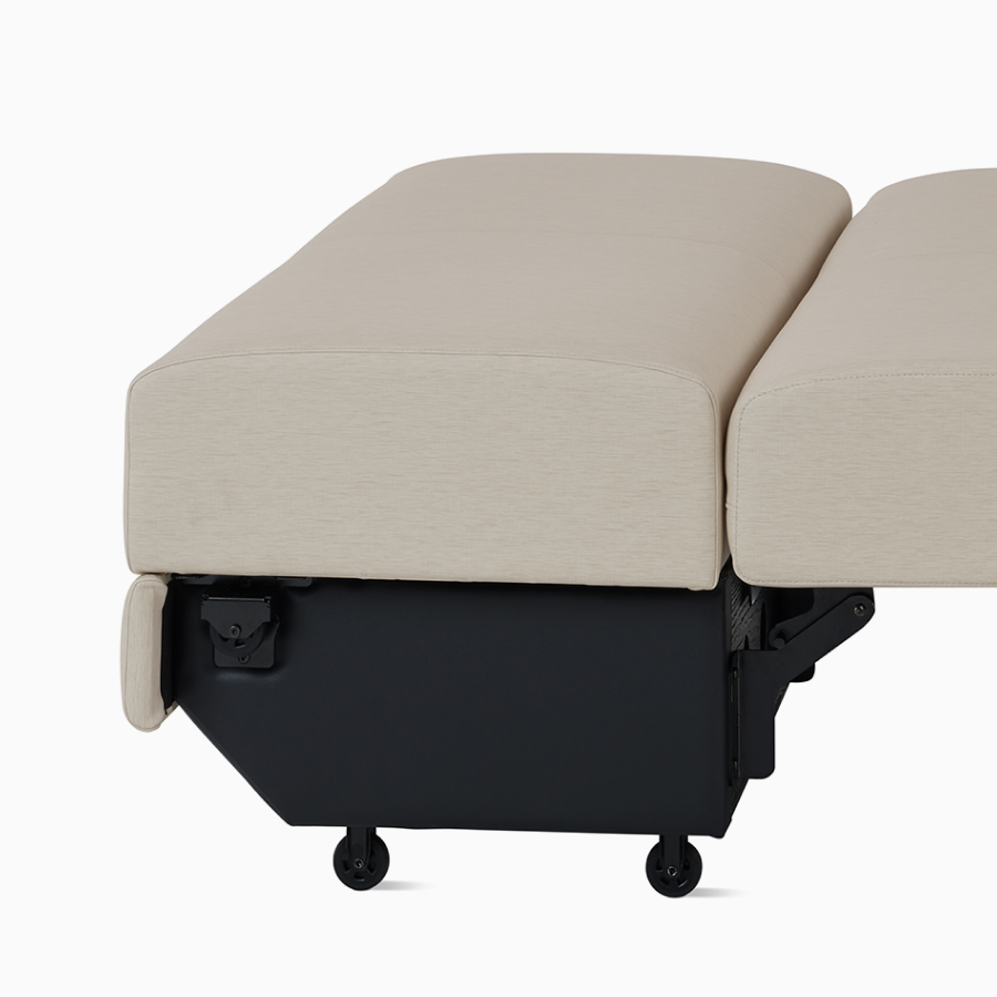 Removable cover detail on a Gemma Sleep Settee. 