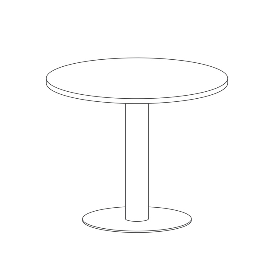 A line drawing of the Genus round table.