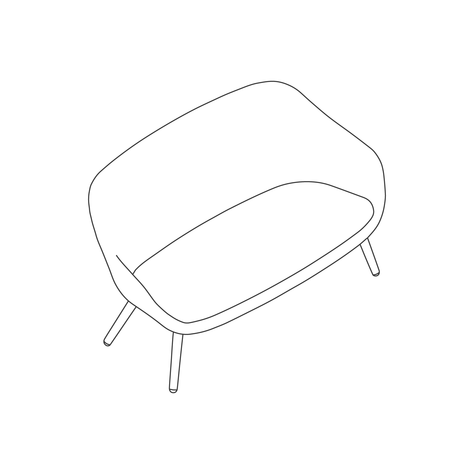 A line drawing - About A Lounge Sofa (AALSO)