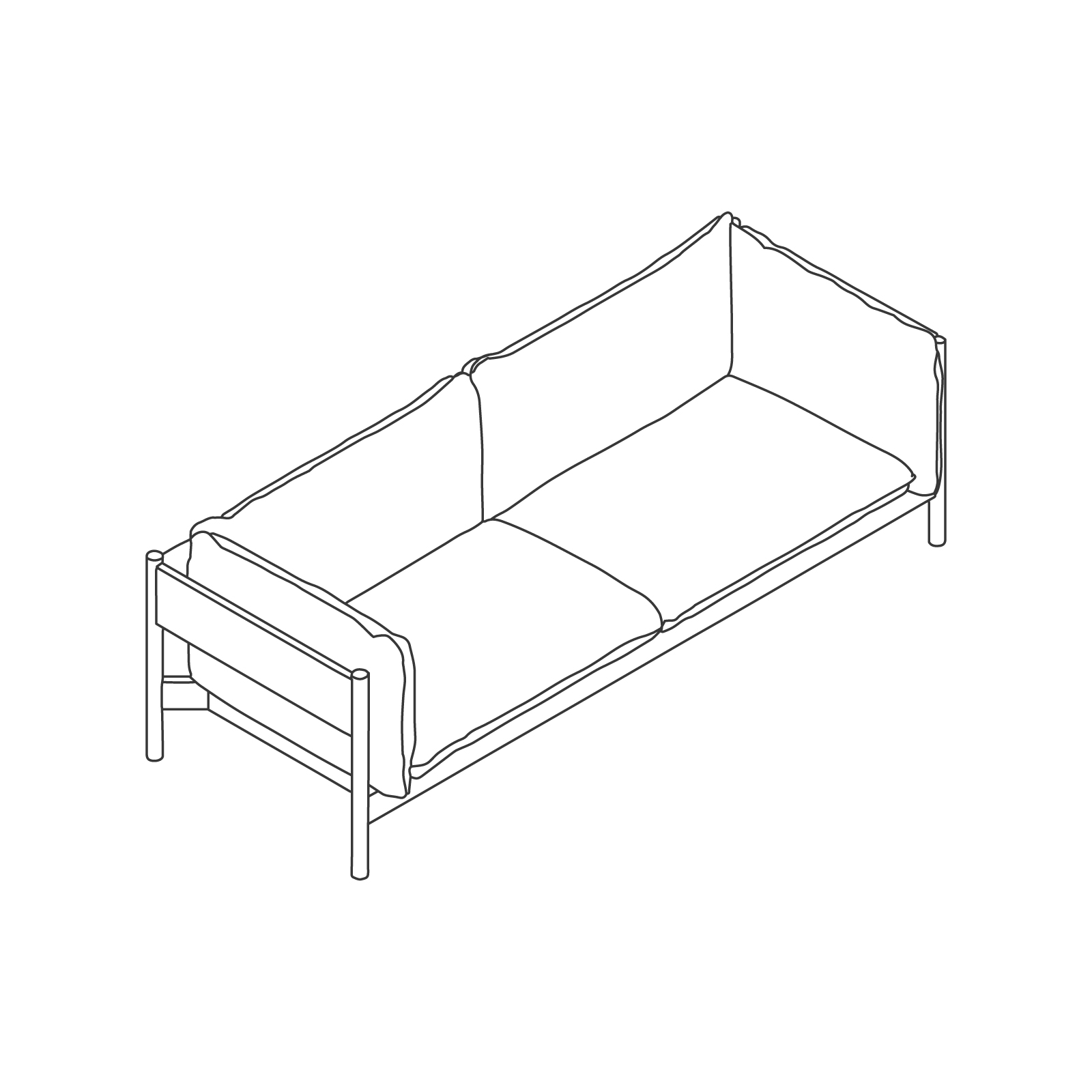 A line drawing - Arbour Sofa