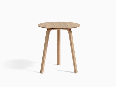 Oak Bella Side Table, viewed from the front.