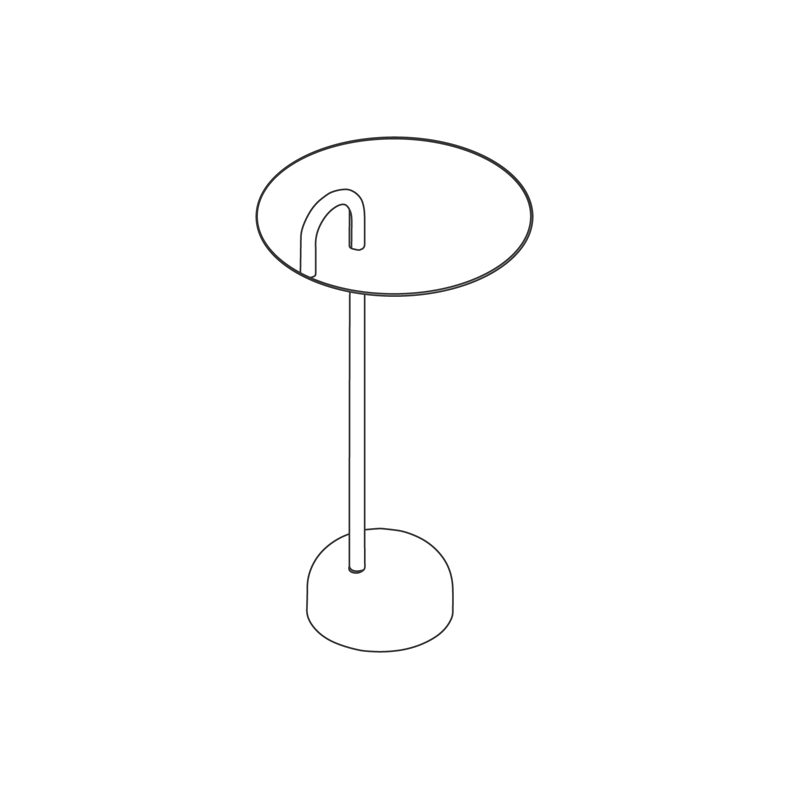 A line drawing - Bowler Table