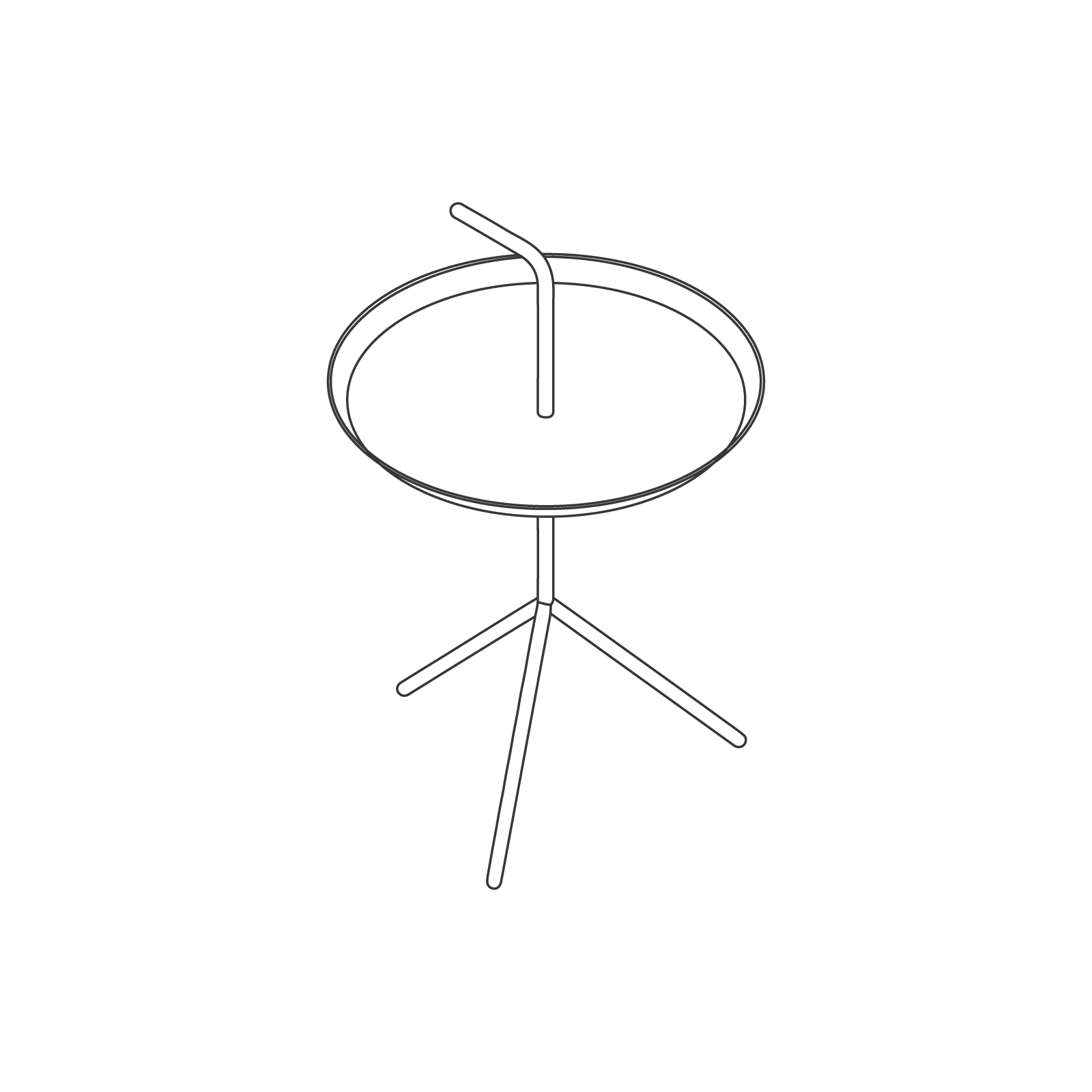 A line drawing - Don't Leave Me Side Table–Standard