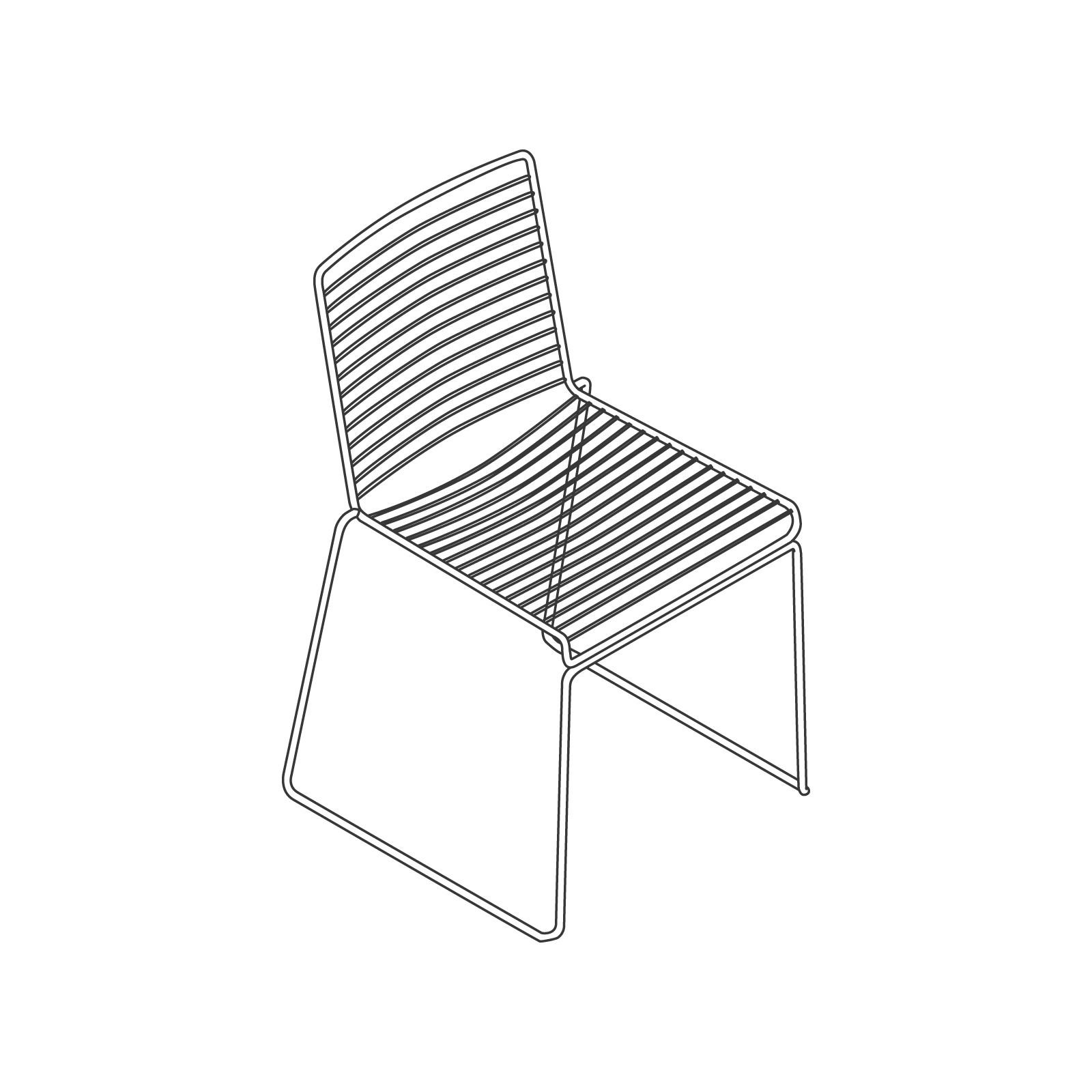 A line drawing - Hee Chair