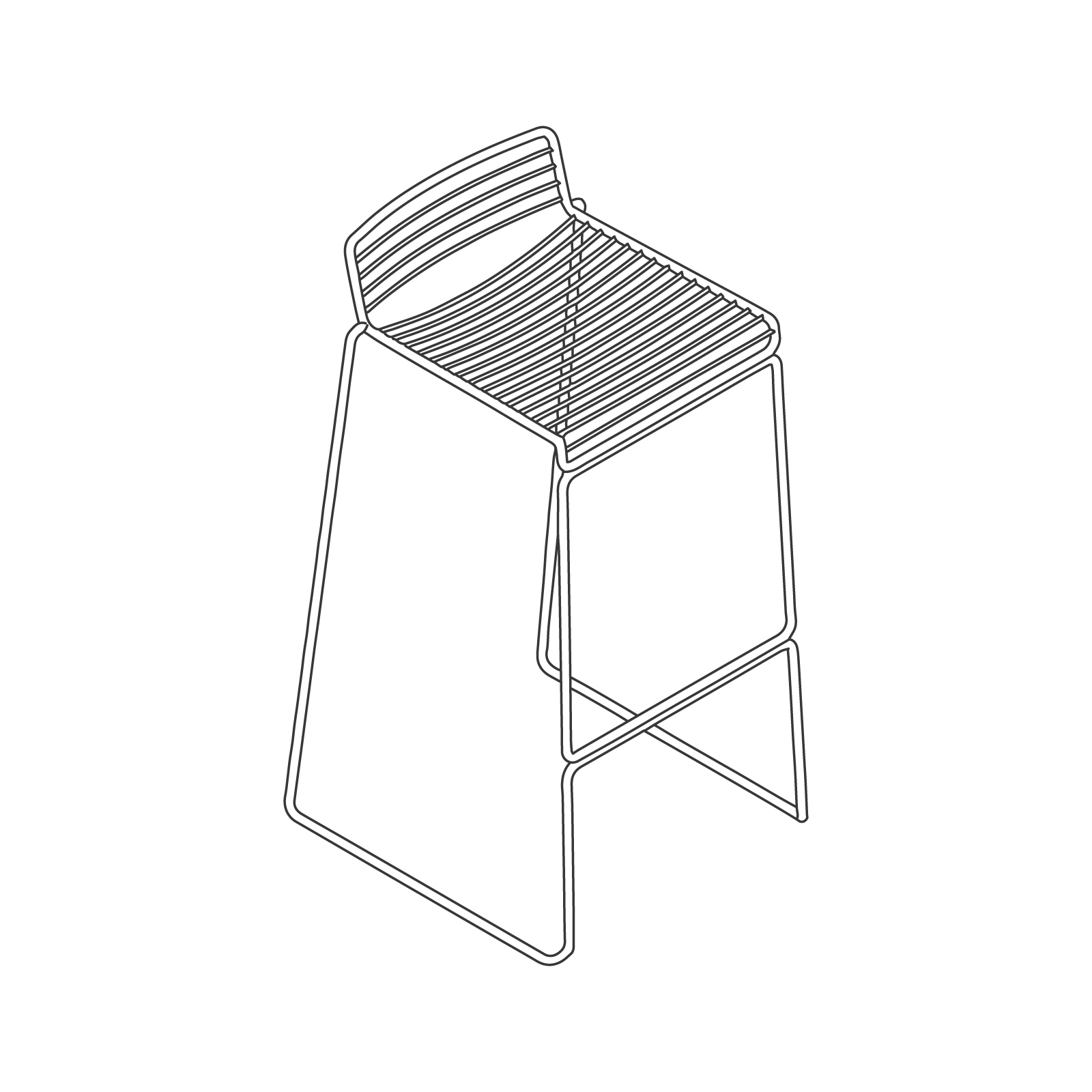 A line drawing - Hee Stool