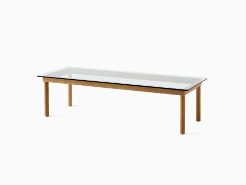 A front angle view of a rectangular Kofi Coffee Table.