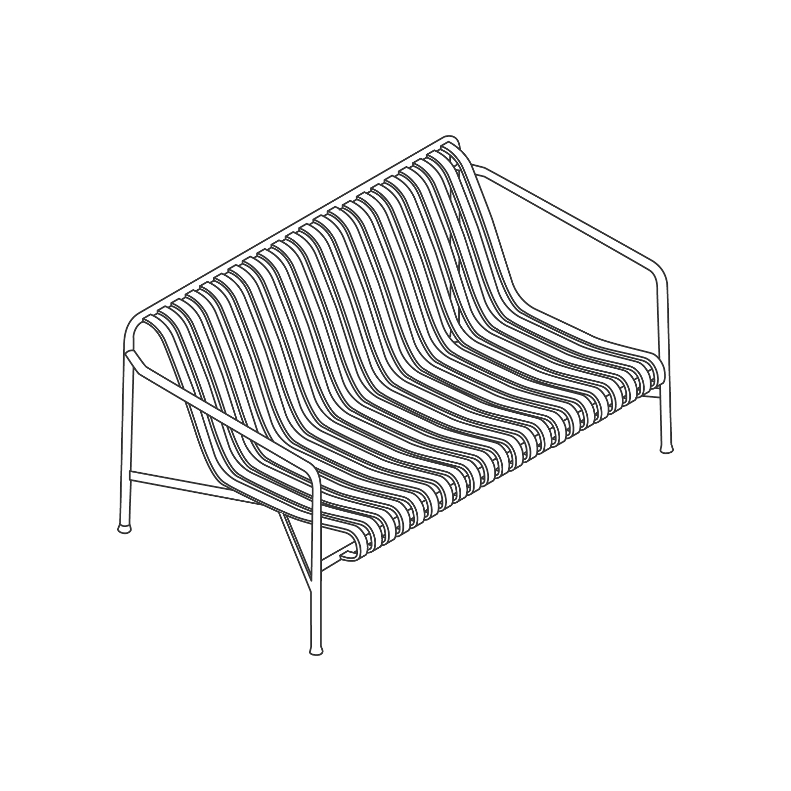 A line drawing - Palissade Lounge Sofa