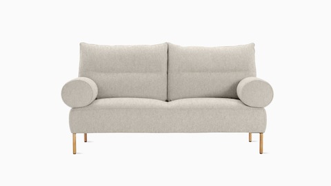 A front view of the Pandarine 2-seat Sofa in beige.