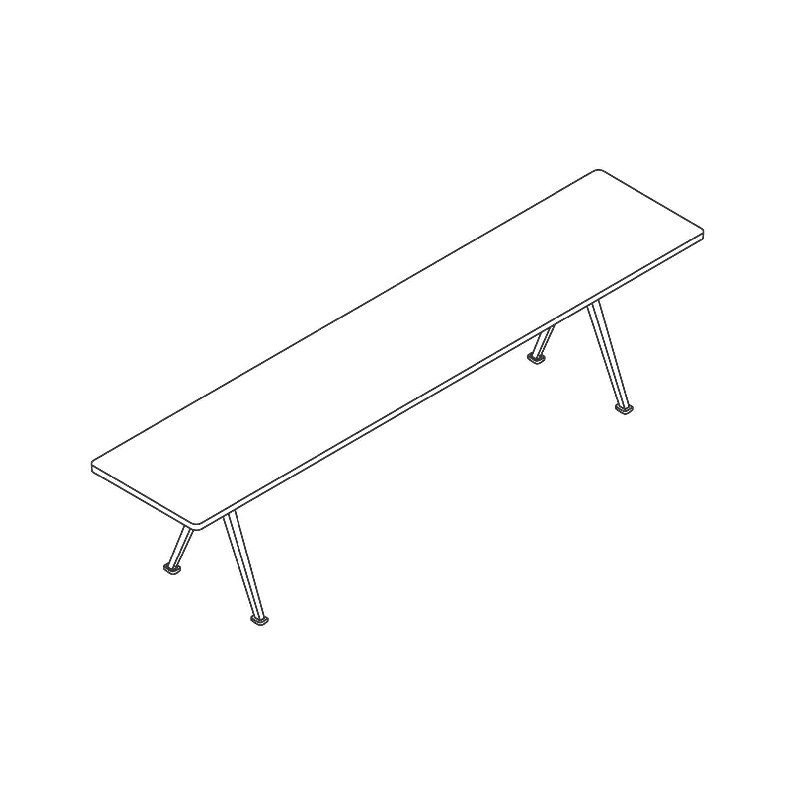 A line drawing - Pyramid Bench–With Overhang