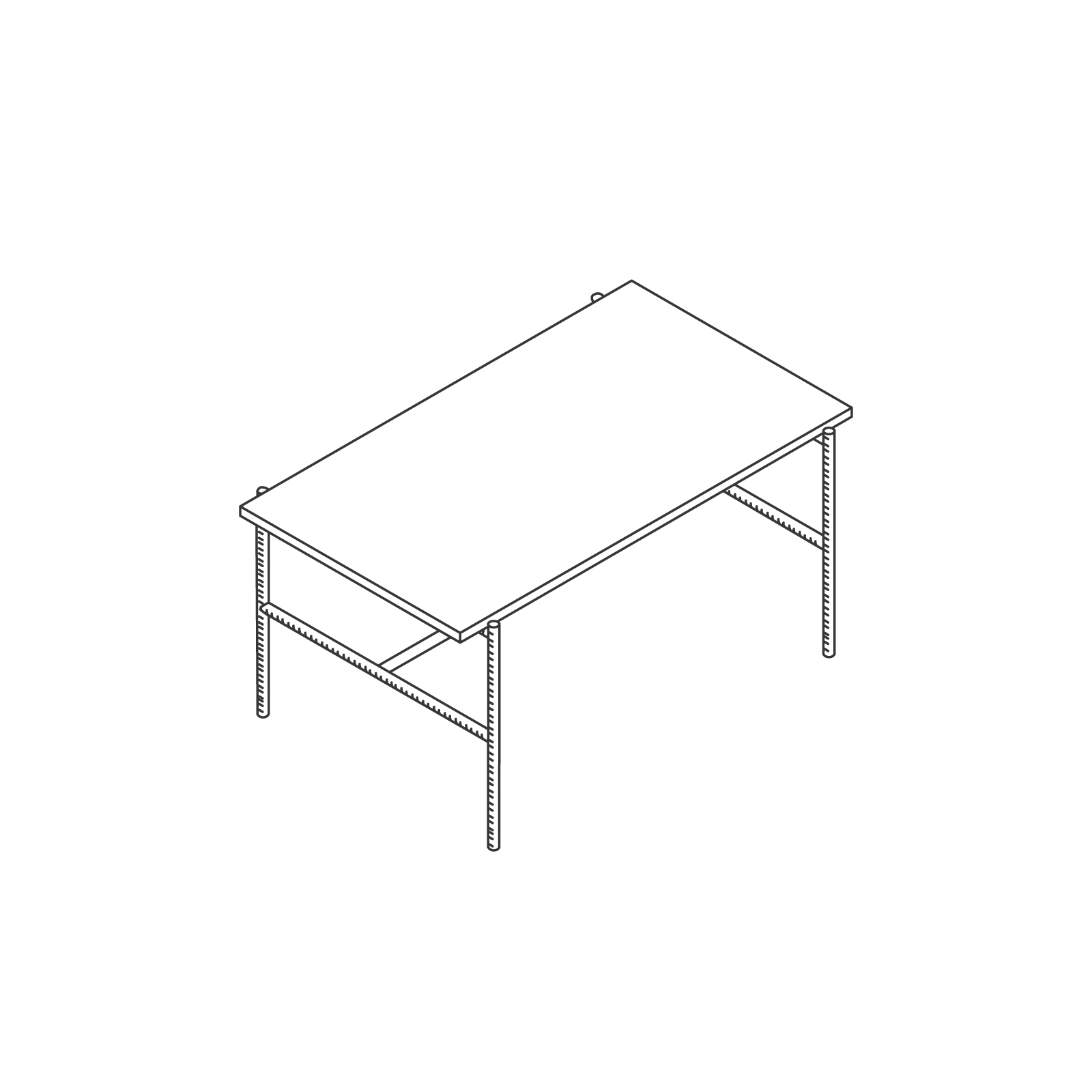 A line drawing - Rebar Coffee Table