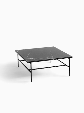 A Rebar Coffee Table with a marble top. Select to go to the Rebar Coffee Table product page.