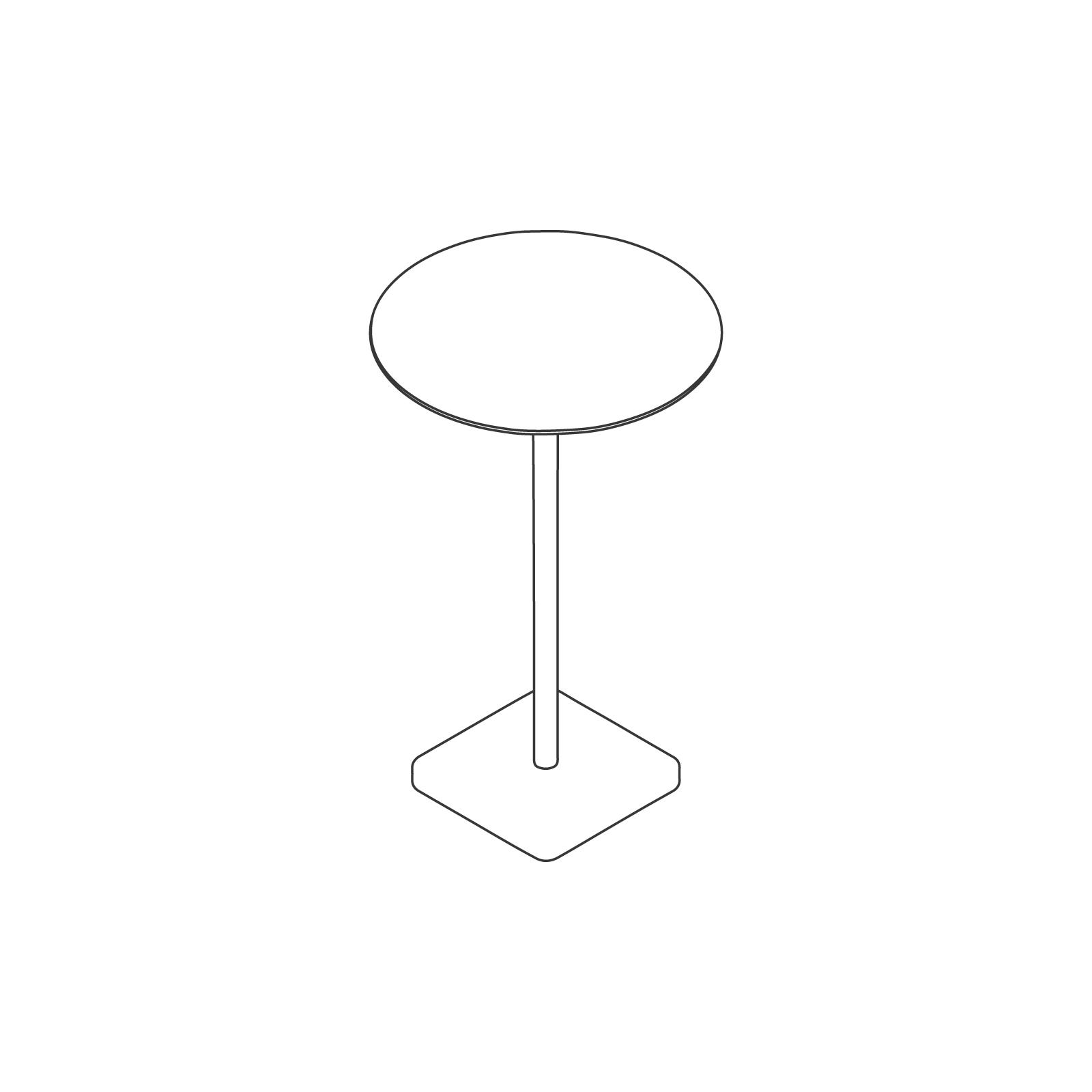 A line drawing - Terrazzo Table–Round