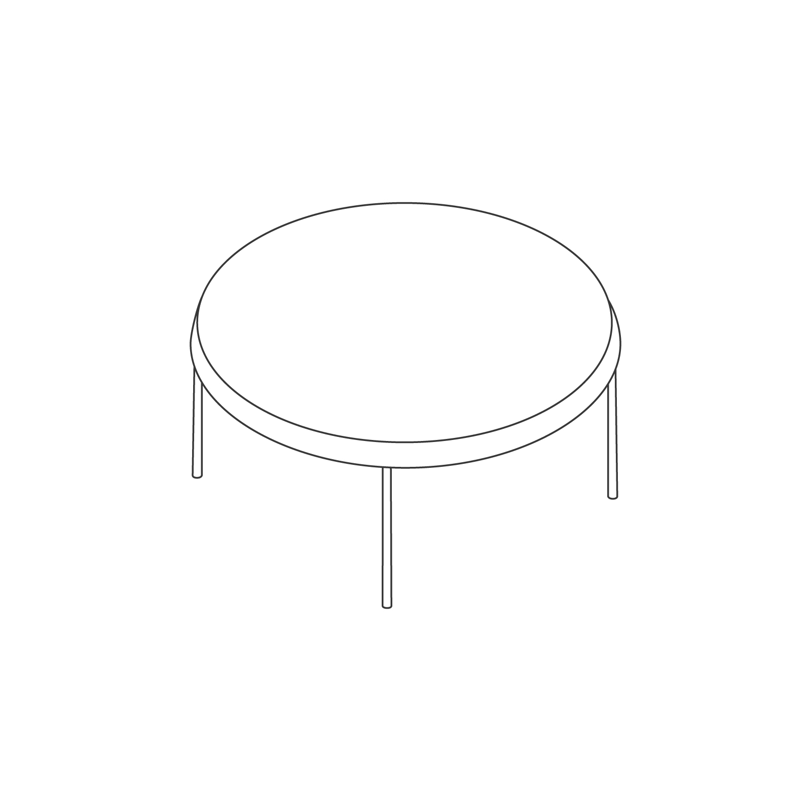 A line drawing - Tulou Coffee Table