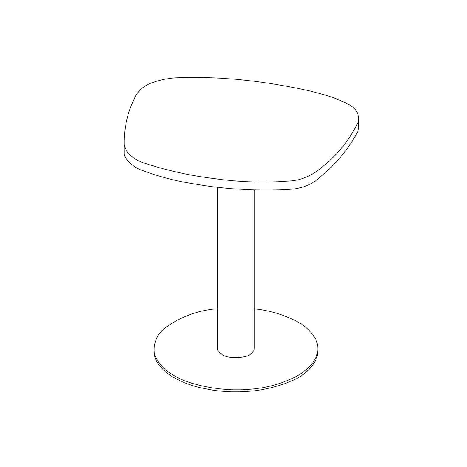 A line drawing - Headway Café Table–Apple
