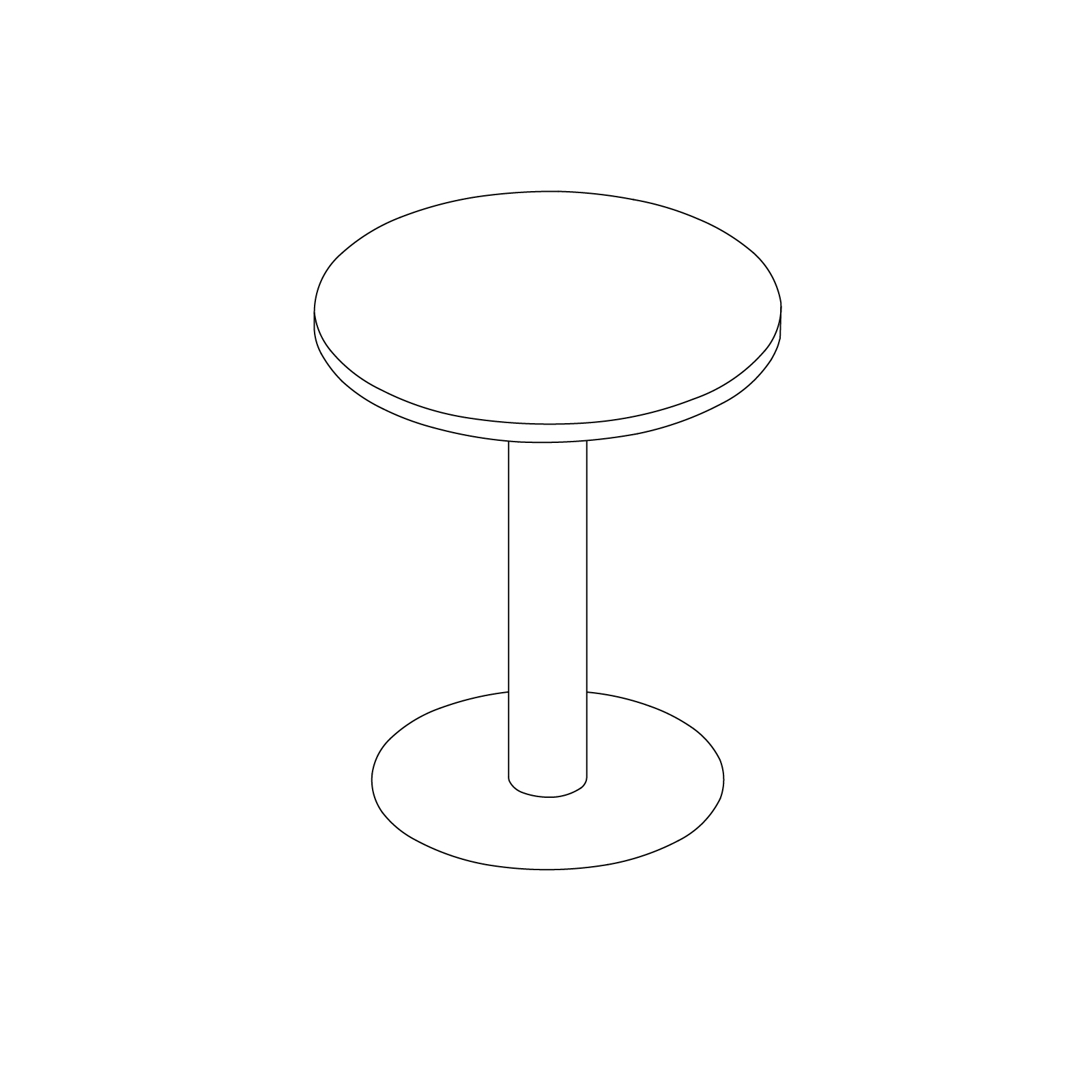 A line drawing - Headway Café Table–Round