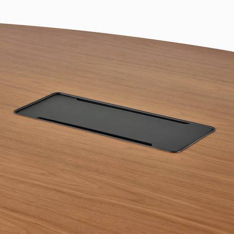 Close view of a closed tech bucket in a Headway table.