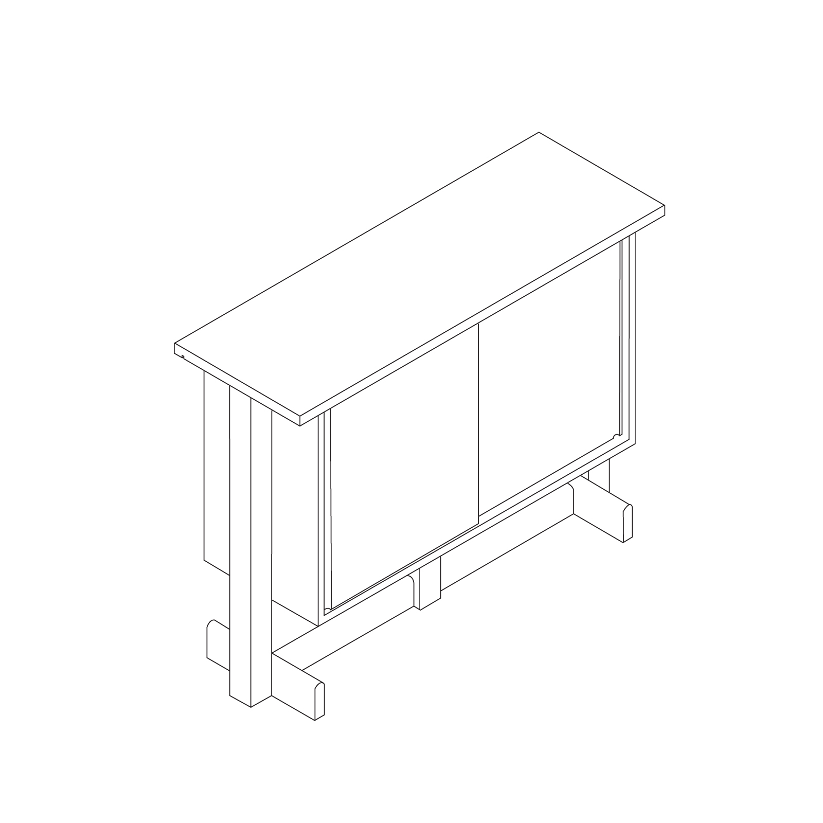 A line drawing - Land Console