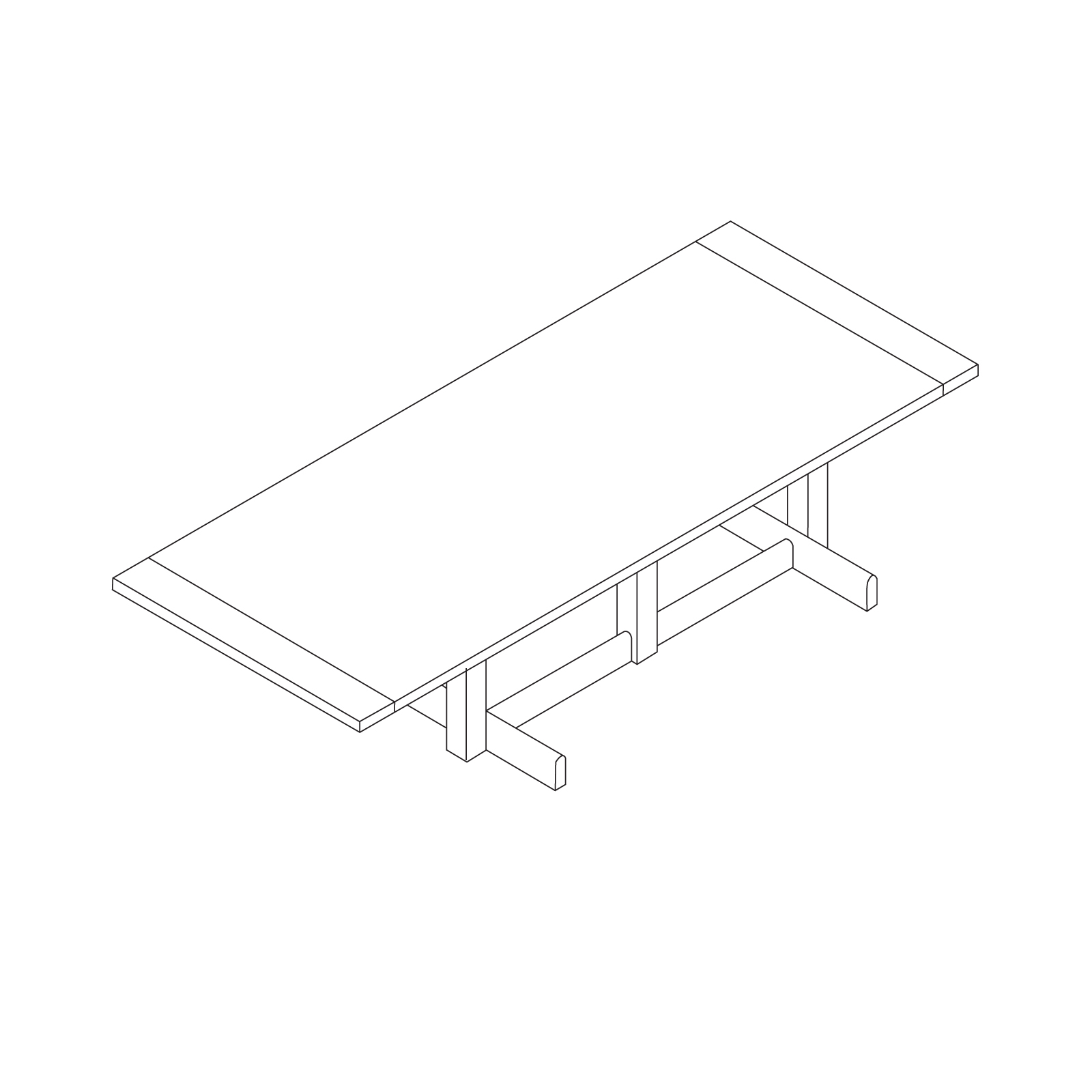 A line drawing - Land Table