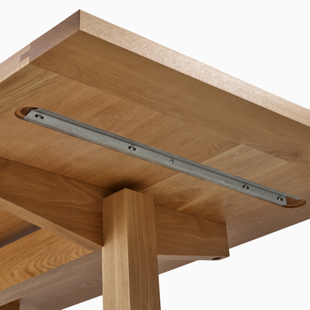 A detail view of the underside of the Land Table's meta; stiffner