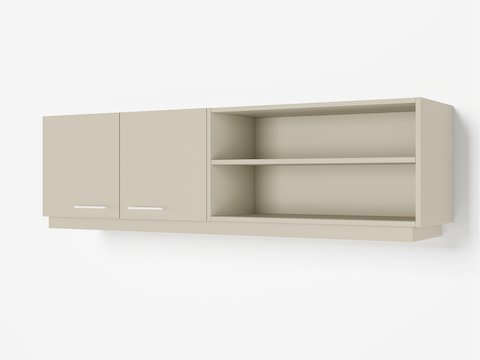 Mora Casework overhead cabinets.