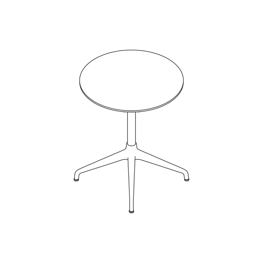 A line drawing - Ali Café Table–Round