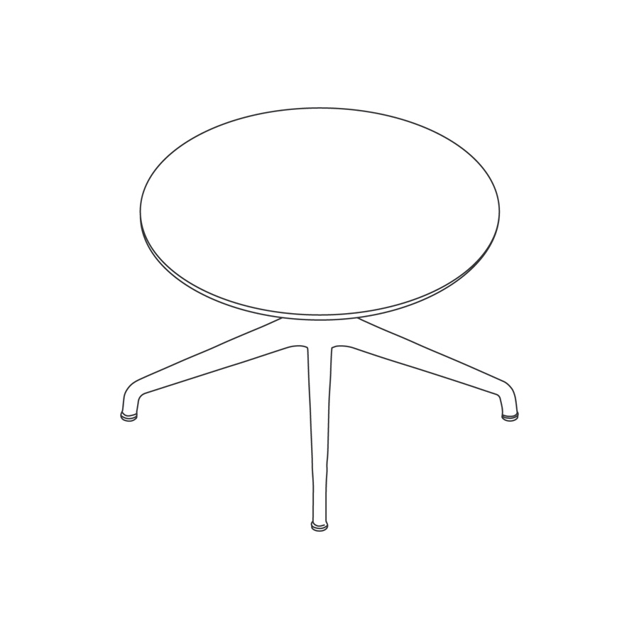 A line drawing - Ali Coffee Table–Round