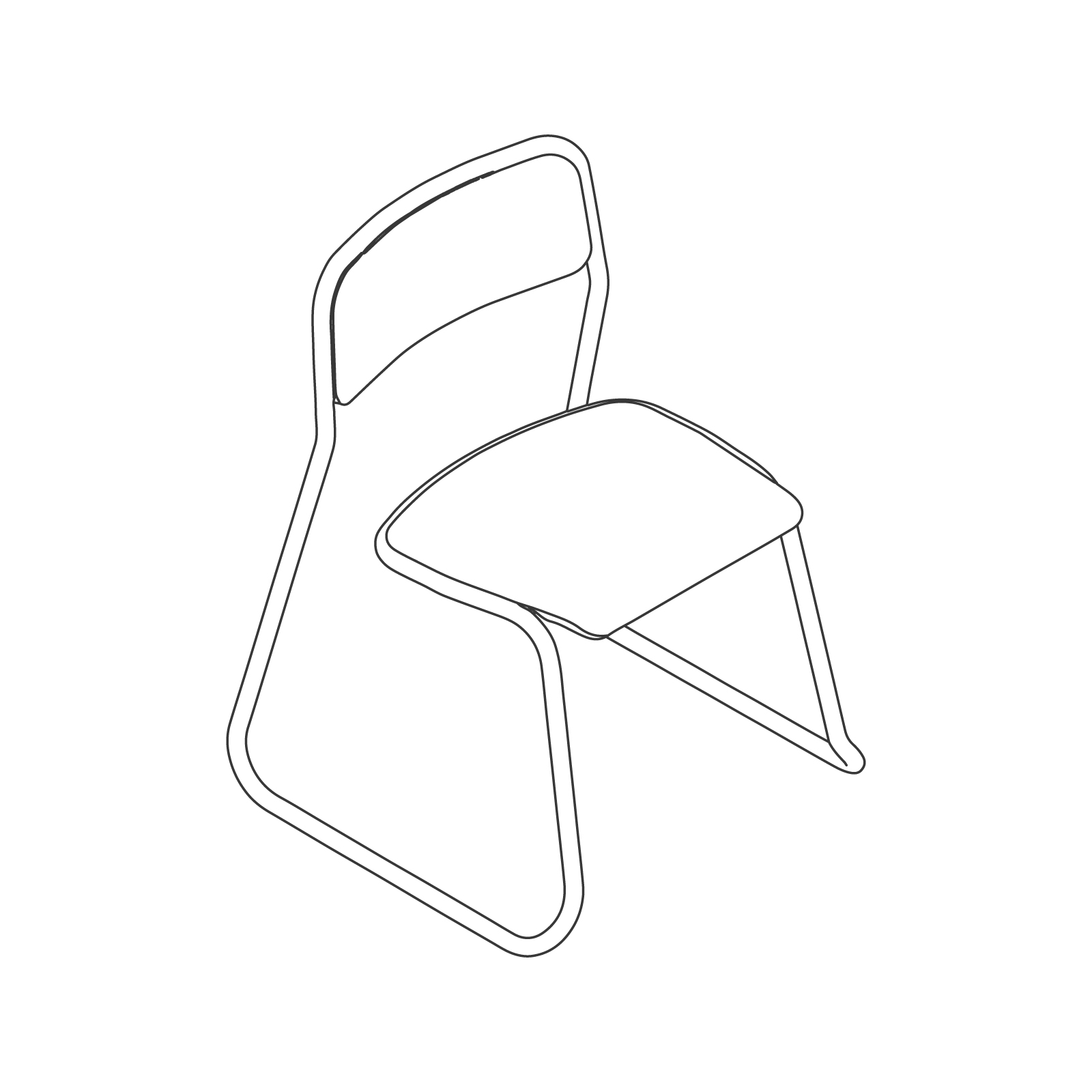  A line drawing of Bounce Chair.