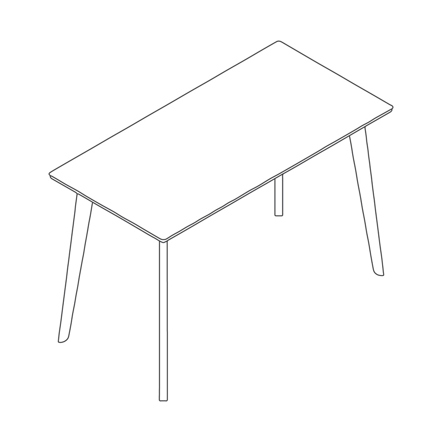 A line drawing - Dalby Bar-Height Table