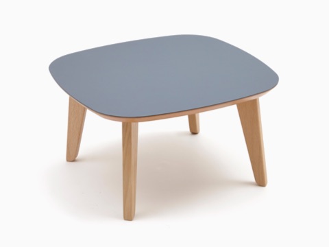 A square dark grey Dalby Coffee Table, viewed at an angle from above.